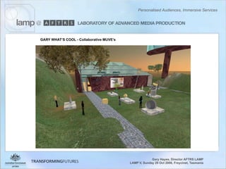 Personalised Audiences, Immersive Services - Gary Hayes