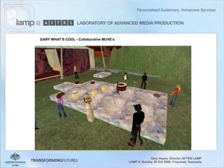 Personalised Audiences, Immersive Services - Gary Hayes