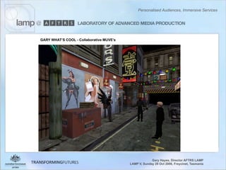 Personalised Audiences, Immersive Services - Gary Hayes