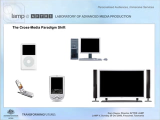 Personalised Audiences, Immersive Services - Gary Hayes