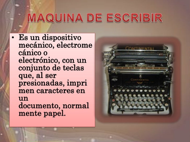 La máquina de escribir