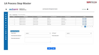 LA Process Master
LA Process Step Master
 