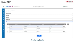 SIA / PDF
SIA / PDF General Information capture
Family Member Details
House Survey Details
Economic Survey Details
Tree Survey Details
 