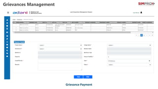 Grievances Management
Create Grievance
Grievance Payment
 