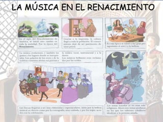 LA MÚSICA EN EL RENACIMIENTO
 