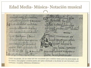 Edad Media- Música- Notación musical

 