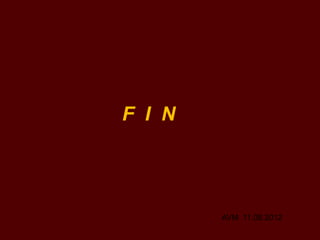 F I N




        AVM 11.08.2012
 