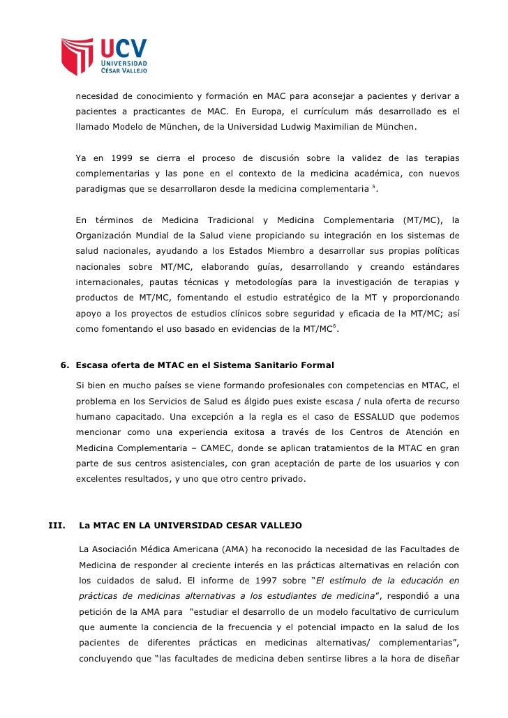 Medicina Tradicional, alternativa y complemetaria