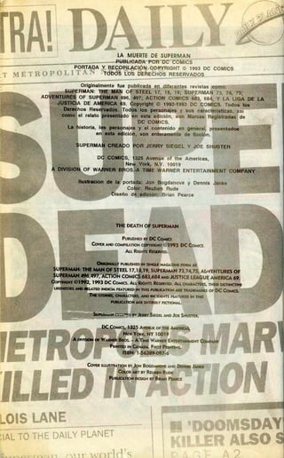 La muerte de Superman