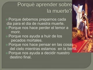 La muerte en la biblia y el catecismo | PPTX
