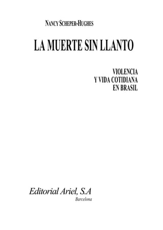 La muerte sin llanto brasil | PDF