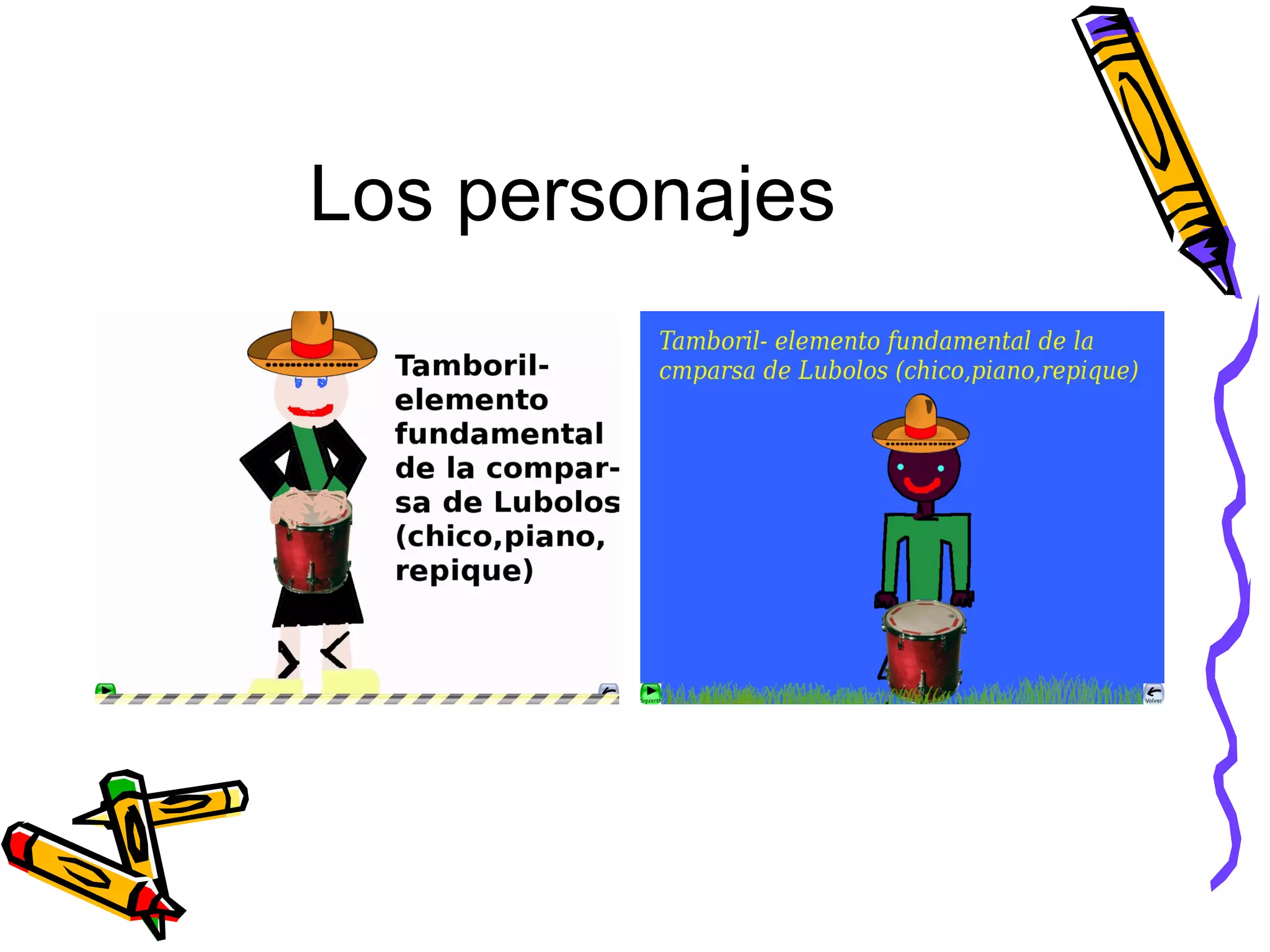 Los personajes