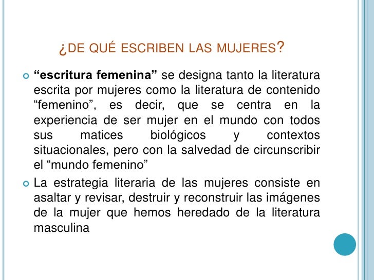 La mujer en la literatura
