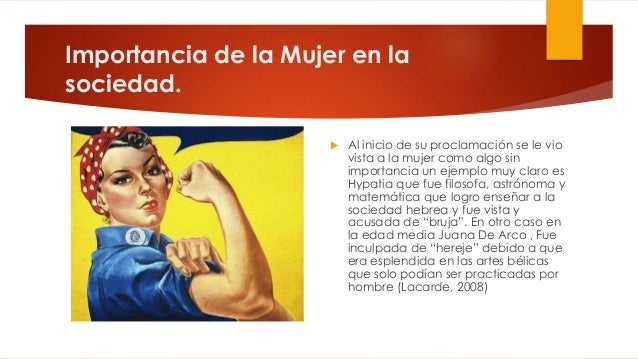 La mujer en la sociedad