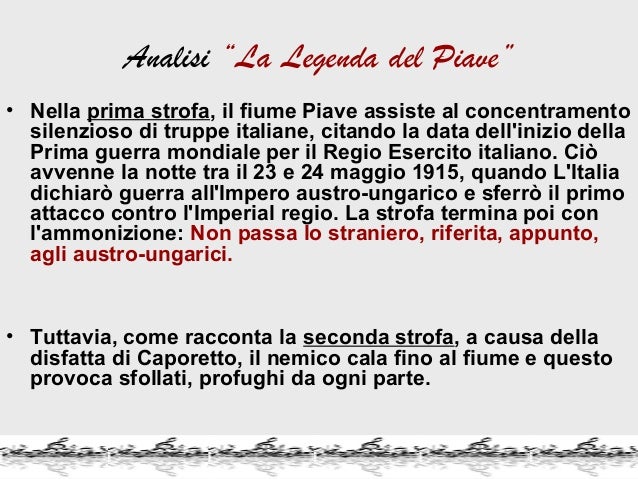Testo Della Canzone Del Piave