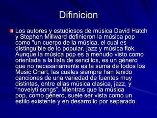 La musica ‘ pop