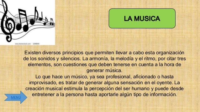 La musica y sus elementos