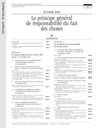 Extrait De L Ouvrage Le Lamy Droit De La Responsabilite