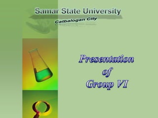 Samar State University Catbalogan City Presentation ofGroup VI 