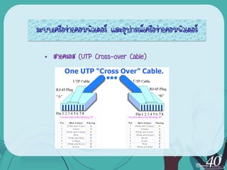 ระบบ๶ครือข่ายคอมพิว๶ตอร์ และอุปกรณ์เครือข่ายคอมพิว๶ตอร์

  • สายครอส (UTP Cross-over Cable)
 