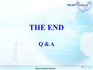 73
Basic Computer Network
THE END
Q & A
 