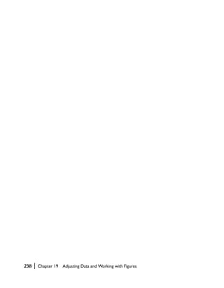 238   |   Chapter 19   Adjusting Data and Working with Figures
 