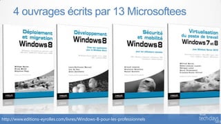 4 ouvrages écrits par 13 Microsoftees




http://www.editions-eyrolles.com/livres/Windows-8-pour-les-professionnels
 