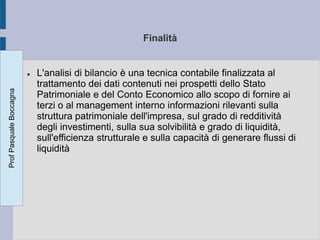 L'analisi di bilancio per indici e flussi
