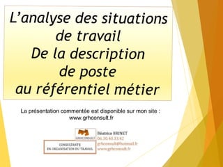 La présentation commentée est disponible sur mon site :
www.grhconsult.fr
 
