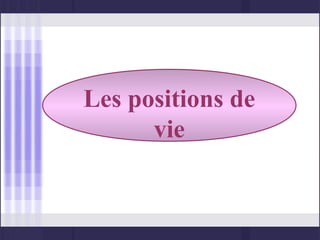 Les positions de
      vie
 