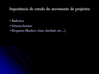 Lançamento de Projécteis