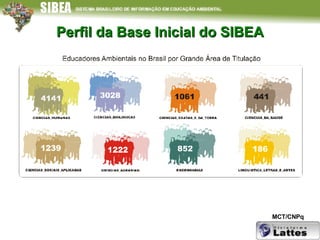 Perfil da Base Inicial do SIBEA MCT/CNPq 