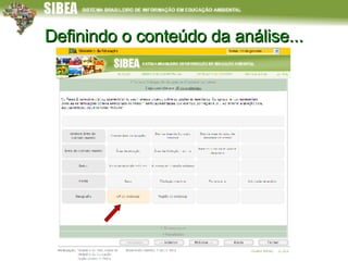 Definindo o conteúdo da análise... 