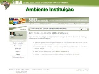 Ambiente Instituição 