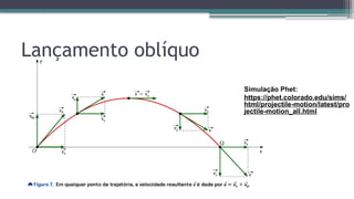 Física 1 - Lançamento Horizontal e Oblíquo | PPTX