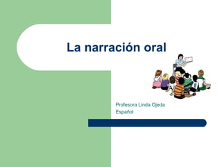 La narración oral



        Profesora Linda Ojeda
        Español
 