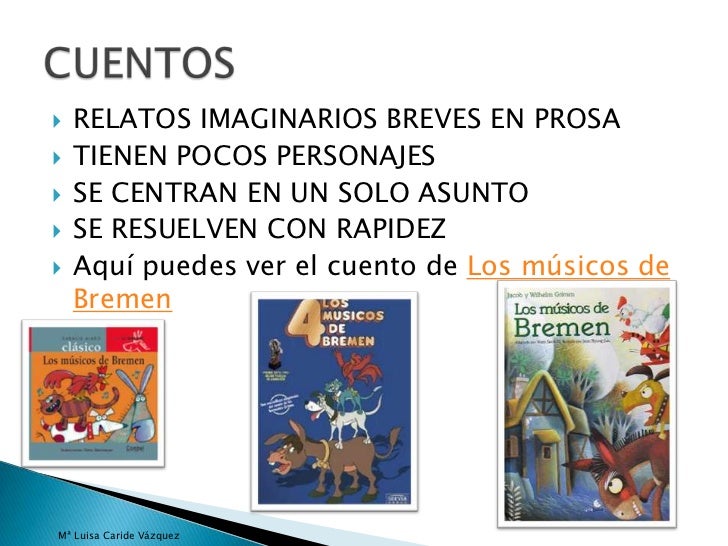 La narración y los subgéneros narrativos. Características