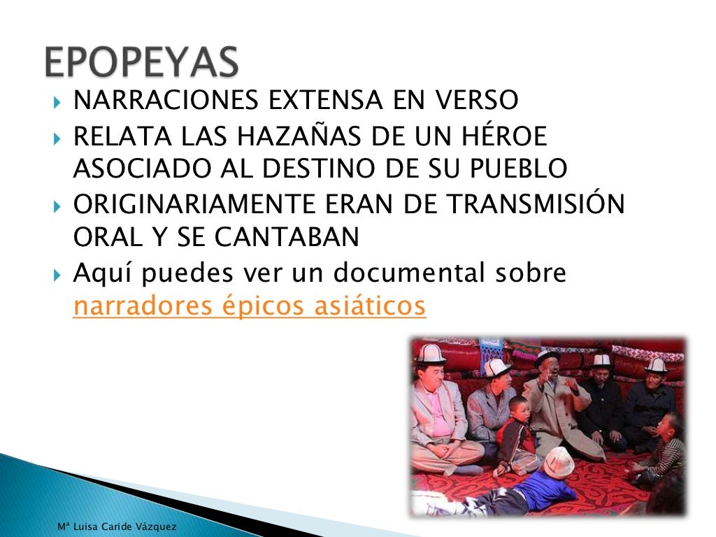 La narración y los subgéneros narrativos. Características