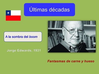 Últimas décadas
A la sombra del boom
 