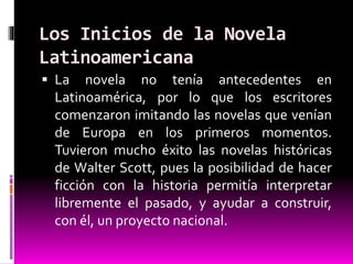 La narrativa romántica latinoamericana
