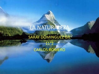 LA NATURALEZA
SARAY DOMINGUEZ GIL
11°2
CARLOS ROMERO
 