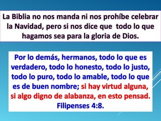 La navidad. ¿mandamiento o tradición bíblica.