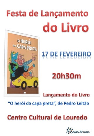 Lancamento livro cartaz