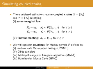Unbiased Hamiltonian Monte Carlo | PDF