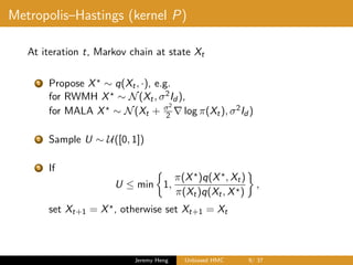 Unbiased Hamiltonian Monte Carlo | PDF