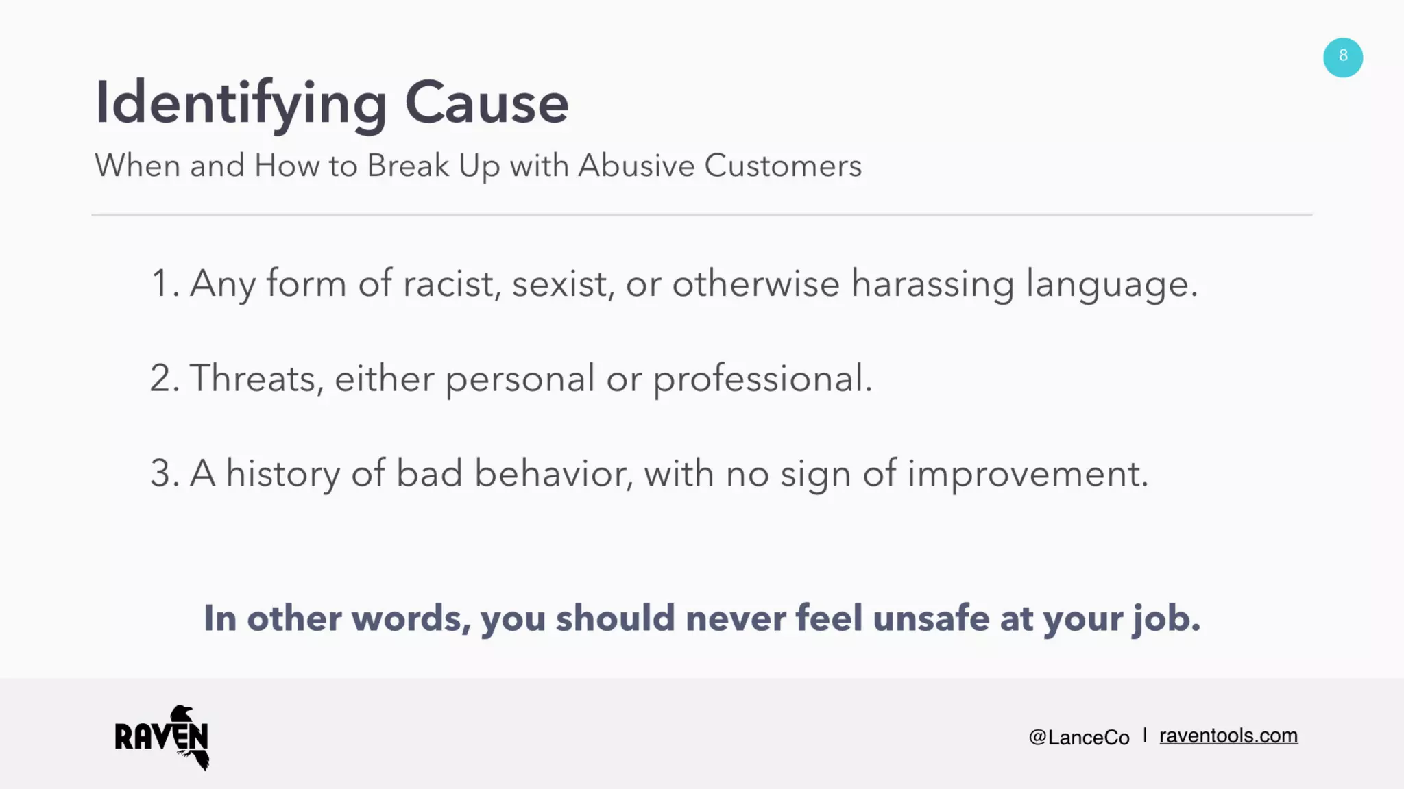 WHEN AND HOW TO BREAK UP WITH ABUSIVE CUSTOMERS - LANCE CONZETT