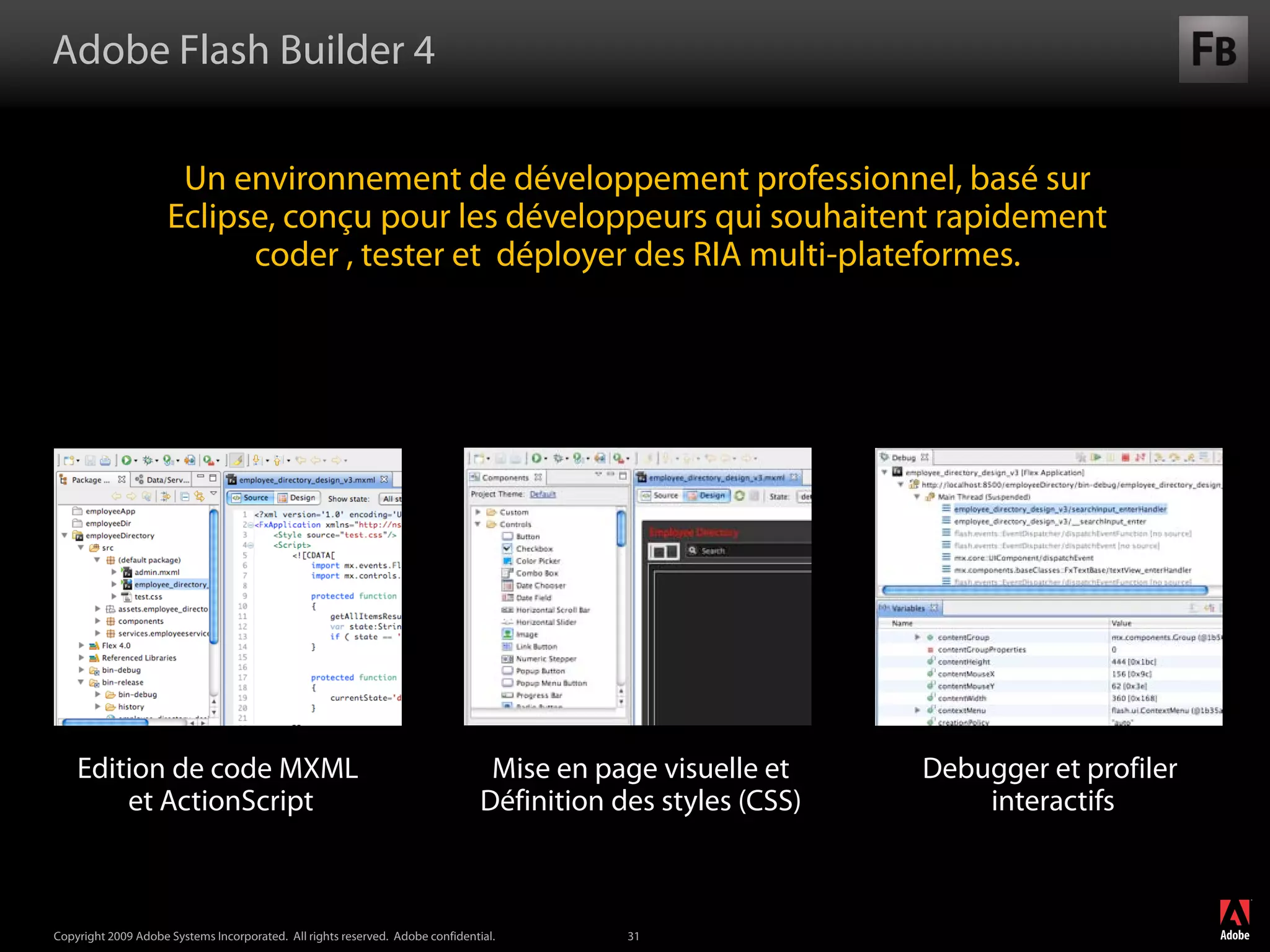 Flash Builder et Flash Catalyst