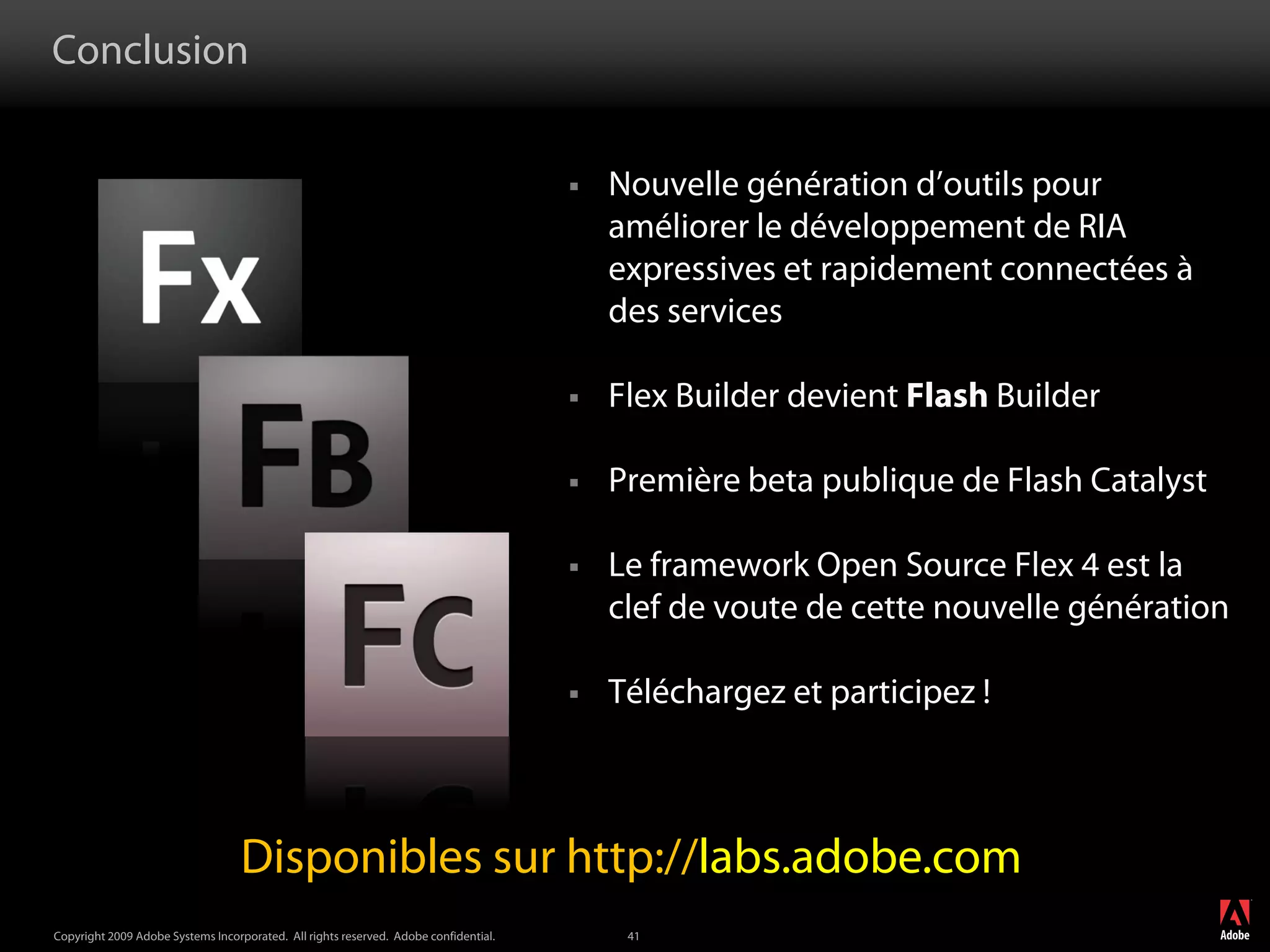 Flash Builder et Flash Catalyst