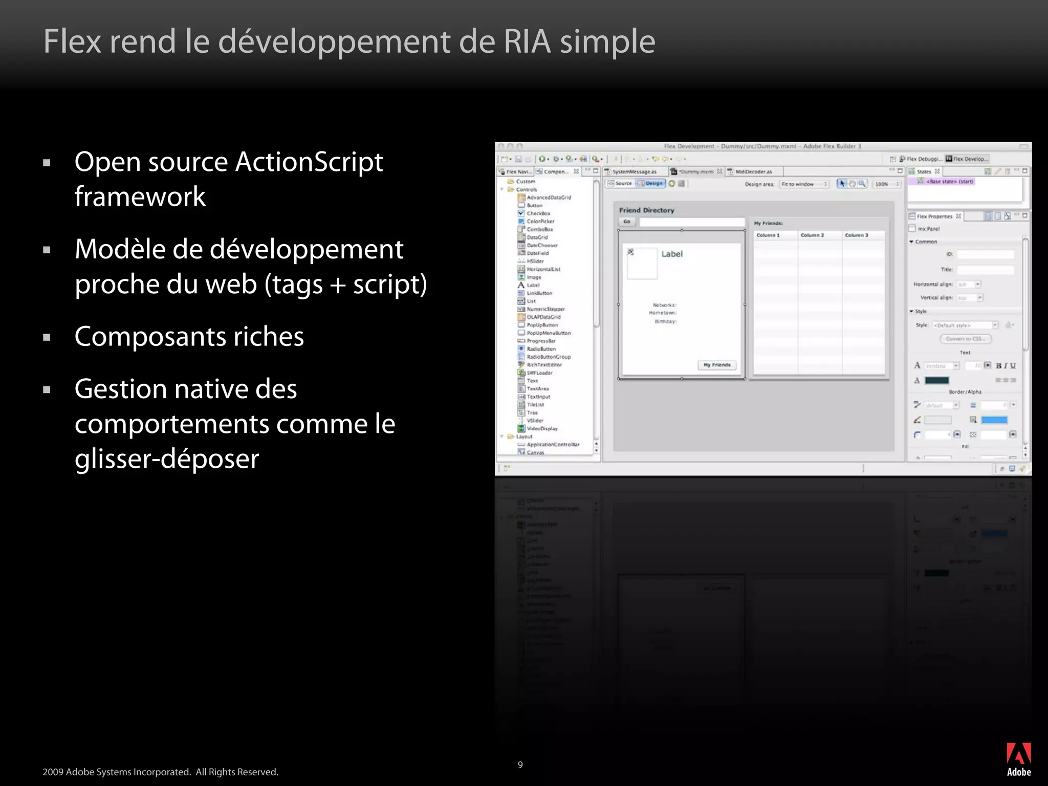 Flash Builder et Flash Catalyst
