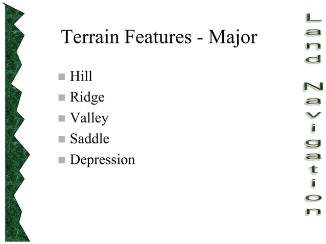 Land-Navigation army basic requirement maps | PPT | Geography | Science